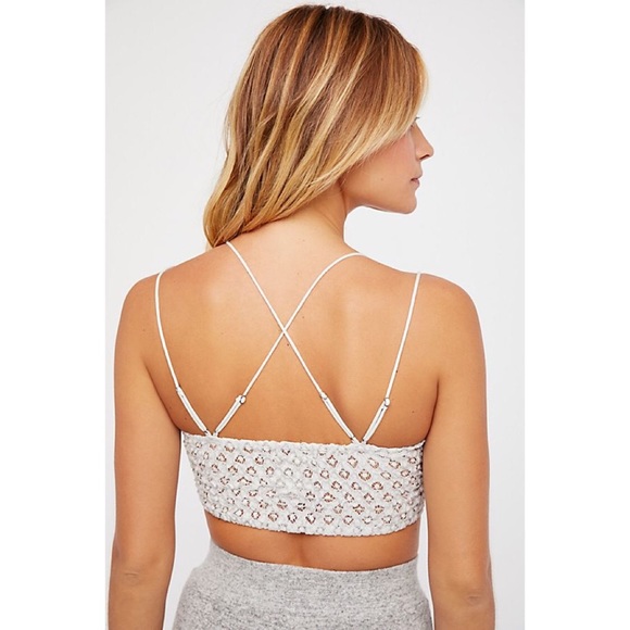 SOLD ON MERC: Free People Adella Gray Bralette - Picture 4 of 8